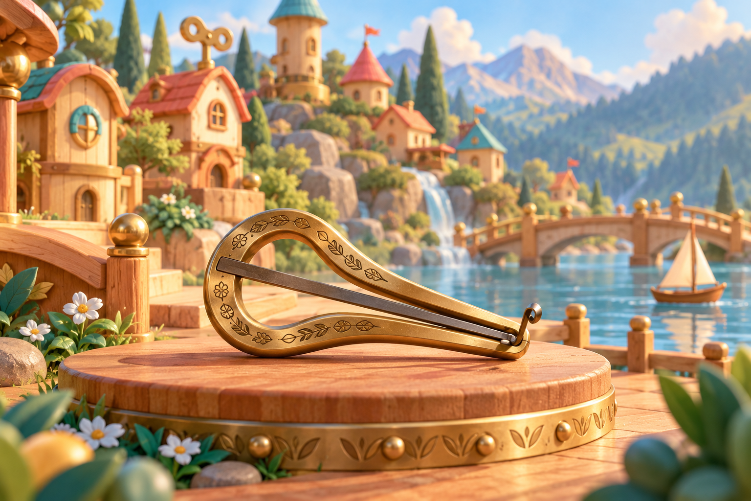 Illustration de Sybyzgy pour Melodiwi, direction artistique du village-boîte à musique.