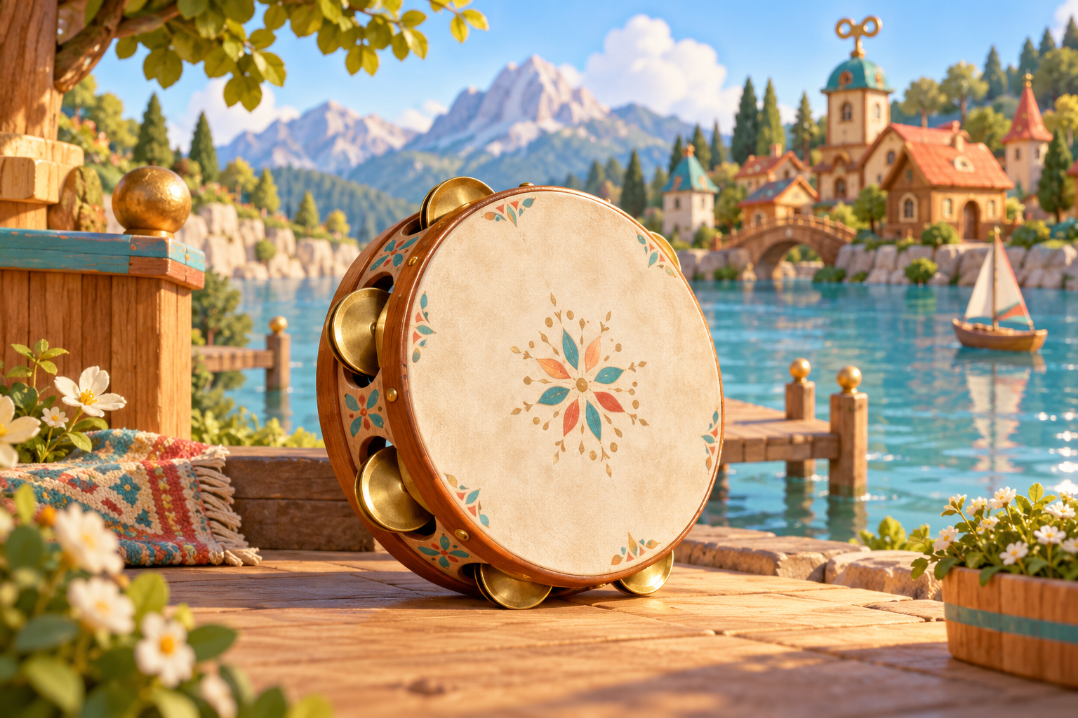 Illustration de Taârija pour Melodiwi, direction artistique du village-boîte à musique.